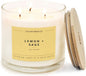 Calyan Wax Co. Lemon & Sage 3 Wick Scented Candle - 43 Hour Burn - Luxury 3 Wick Soy Candles - Non Toxic Soy Wax Candles - Long Lasting Large Glass Jar Candle for Home - 14.9oz