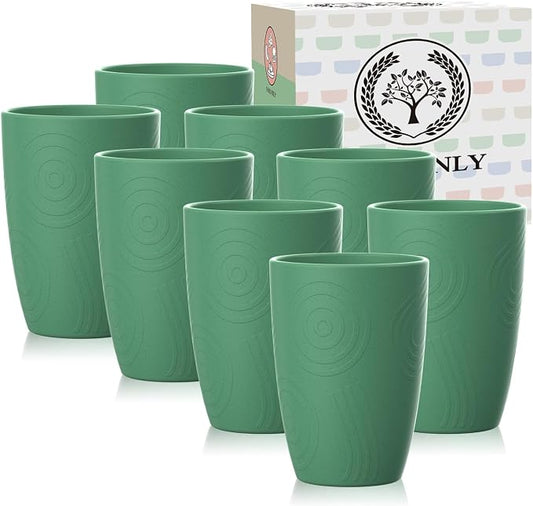 Homienly Plastic Cups Reusable 8 PCS Wheat Straw Cups a Good Alternative by HOMIENLY