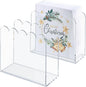 SILUT 2 Pack Clear Napkin Holder for Table, Acrylic Napkins Holder, Napkin Dispenser for Kitchen, Cocktail Napkin Holder for Restaurant, Bar napkin holder, Napkin Freestanding Holder