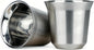 RECAPS 80ml Stainless Steel Espresso Cups Set | 2 Pack Double Wall 304 by RECAPS