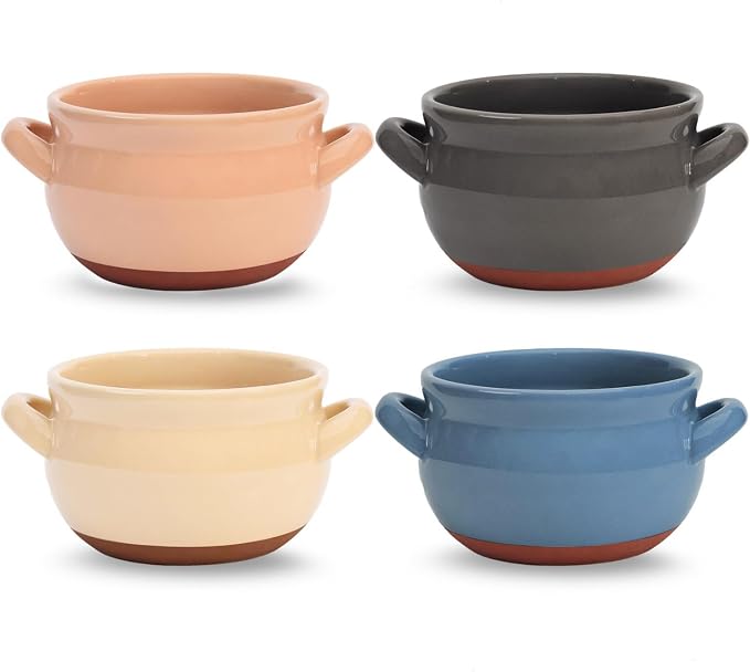 Vumdua French Onion Soup Bowls, 16 oz French Onion Soup Crocks by Vumdua
