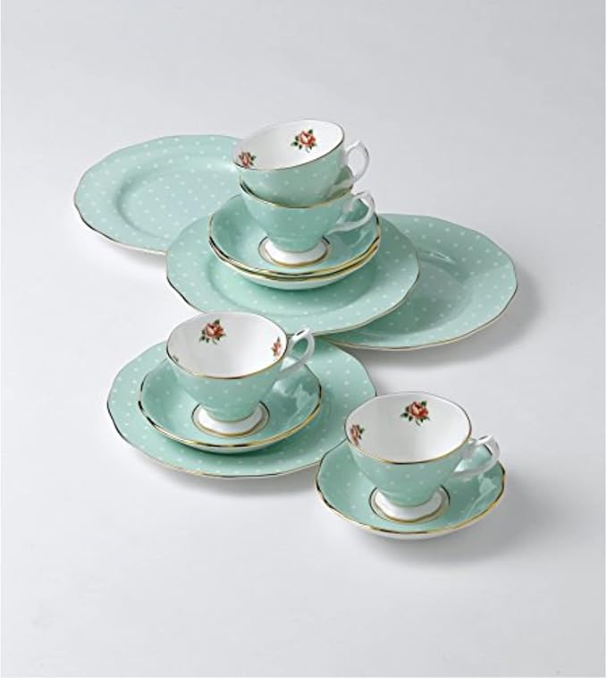 Royal Albert Polka Rose Teacup & Saucer Set - Image 3