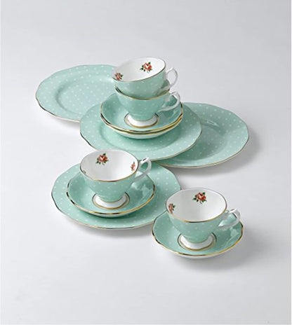 Royal Albert Polka Rose Teacup & Saucer Set - Image 3
