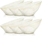 BESTVIP 54oz Clear with Gold Glitter Serving Bowls for Party - 12 Pack Angled Disposable Serving Bowls for Chips, Snacks, Fruit, Salad - Decorative Catering Bowls for Daily Use,Halloween, Christmas