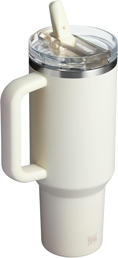 STANLEY Quencher ProTour Flipstraw Tumbler, 40 oz, Cream | Built-In Straw & - Image 3