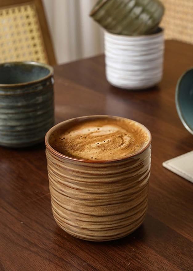 Japanese retro ceramic teacups, coffee cups, and water cups, suitable - Image 4