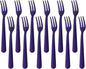 Oyster Fork Set of 12, 5.4 Inch Stainless Steel Cocktail Forks, 3 Tines Mini by KitchenDining