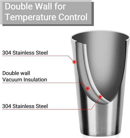 Beasea Stainless Steel Cups 16 oz, 12 Pack Large Stainless Steel Tumbler Bulk - Image 3