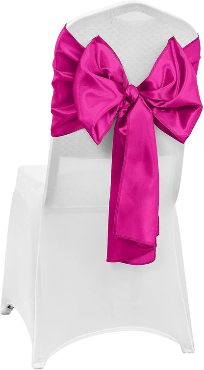 15-Pack Fuchsia Satin Table Runner 12 x 108 Inch Long Fuchsia Bright and Smooth - Image 6