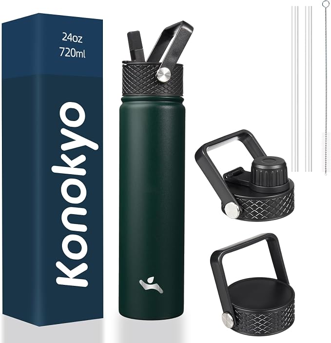 Konokyo 24 oz Insulated Stainless Steel Water Bottle by Konokyo