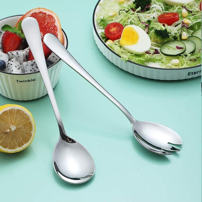 Salad Server Set, Berglander Stainless Steel Salad Serving Set, Salad Servers - Image 3