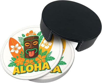 6 Pcs Leather Coasters for Drinks - Image 4