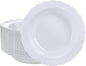 DaYammi 30 Pack White Plastic Bowls, 12oz Disposable Soup Bowls, White Soup bowls Disposable Heavy Duty Dinner Bowl for Weddings, Plastic Salad Bowl for Parties, Dinners, Catering and Everyday Use