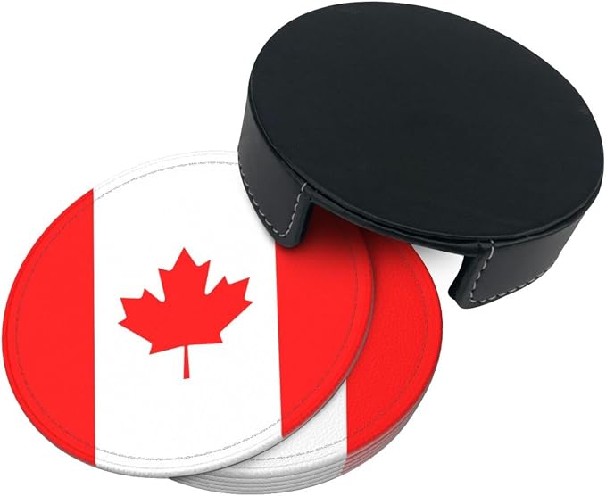 Canadian Flag Coasters for Drinks - Image 9