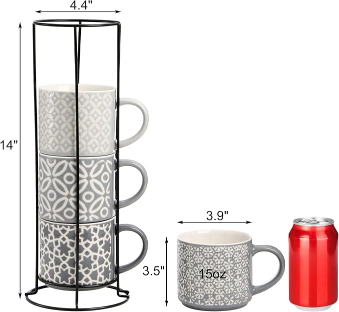 Hiceeden Set of 4 Coffee Mugs - Image 2