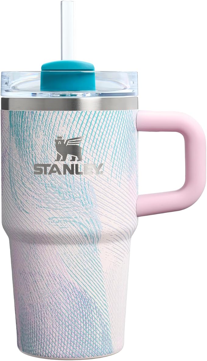 STANLEY Quencher H2.0 Flow State Tumbler, 20 oz, Sea Glass Plume | Handle and by Unknown