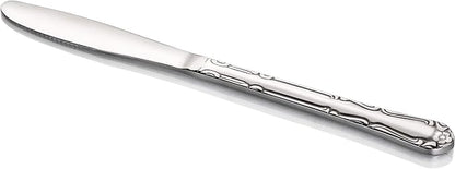 New Star Foodservice Rose Pattern 18/0 Stainless Steel Dinner Knife, Commercial - Image 2