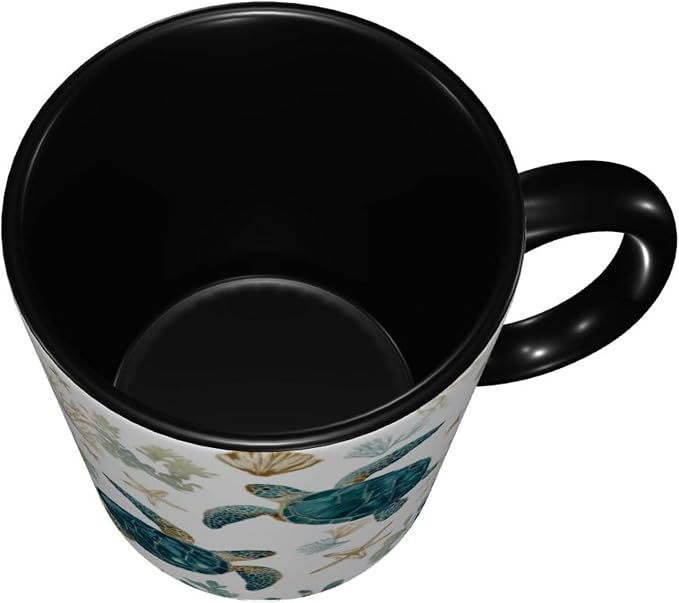 Yrebyou Sea ​​Turtle Coffee Mug 11oz Ceramic Cup - Image 4