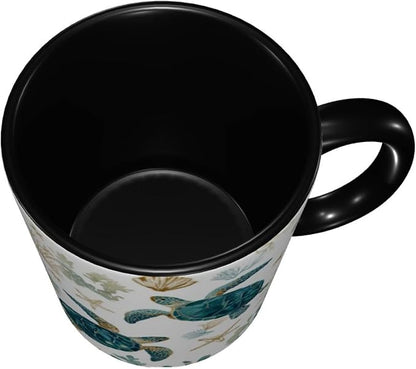 Yrebyou Sea ​​Turtle Coffee Mug 11oz Ceramic Cup - Image 4