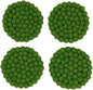 Humble Hilo Handmade Felt Coaster, 3.9 inches, Set of 4 (Green)