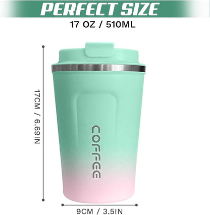 SPLMIFA Travel Coffee Mug Leak-Proof, Reusable Coffee Cups - Image 4