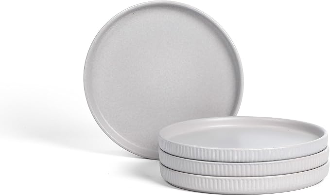 Stone Lain Haven Modern Stoneware 4 Piece Salad Plates Sets, Dish Set by Unknown