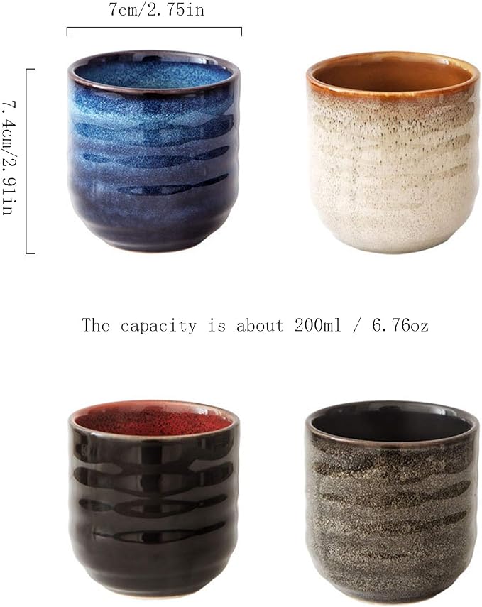Japanese Style Ceramic Tea Set, Tea Cup, Coffee Cup, Yerba Mate Set, Ceramic - Image 5