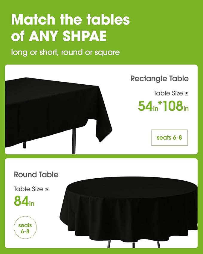 Pureegg Plastic Table Cloth Disposable 12 Pack, Graduation Decorations Class of - Image 2