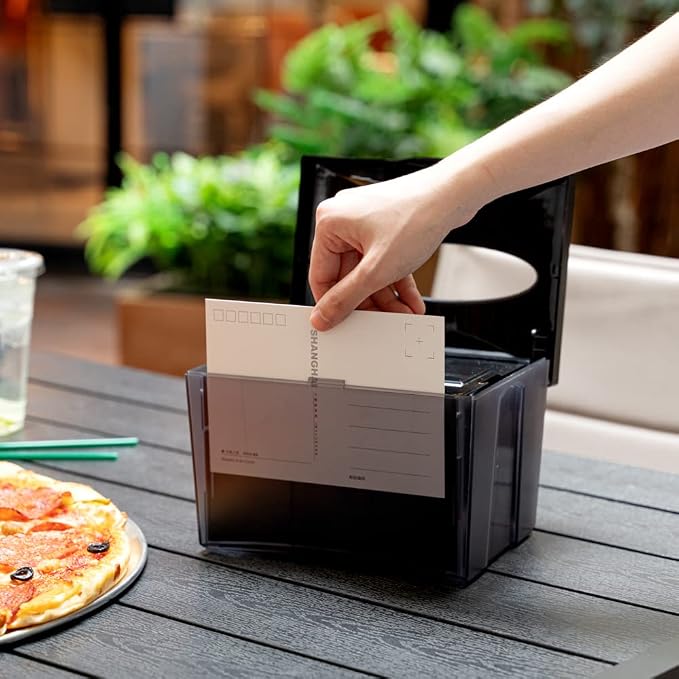 Restaurantware 7.5 x 6 x 6.3 Inch Napkin Holders 1 Rectangle Napkin Dispenser - Image 7