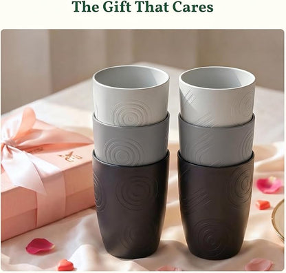 Homienly Drinking Glasses 16oz Wheat Straw Cups-Stackable and Reusable Cups - Image 8
