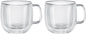 ZWILLING Sorrento Plus 2-pc Double-Wall Glass Cappuccino Mug Set by Zwilling