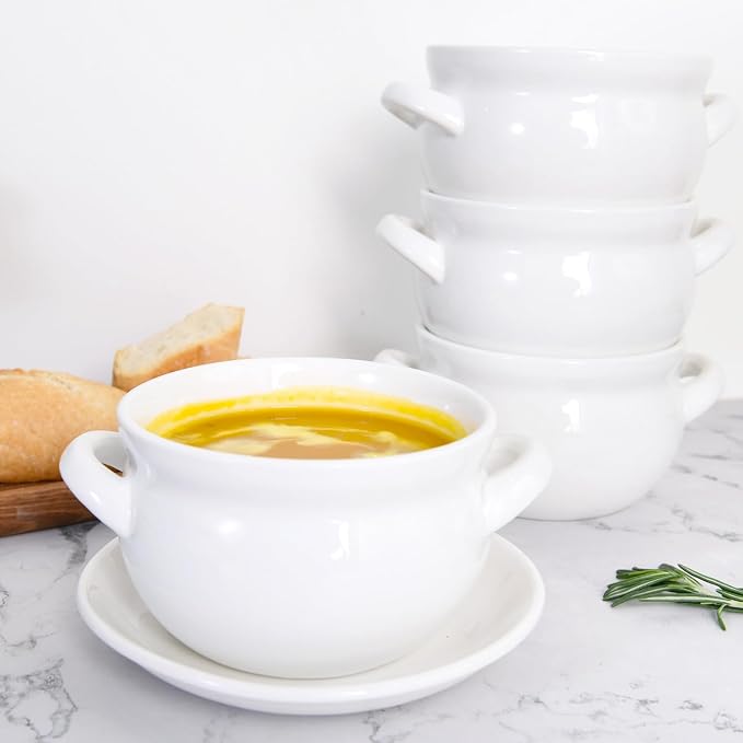 Vumdua Soup Bowls with Handles, 16 Oz Ceramic French Onion Soup Bowls - Image 6