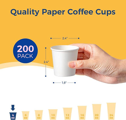 Fit Meal Prep 4 oz Disposable White Paper Cups - Image 2