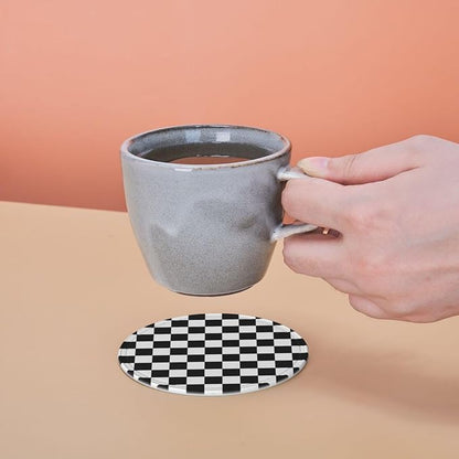Black and White Checkered Coasters - Image 8