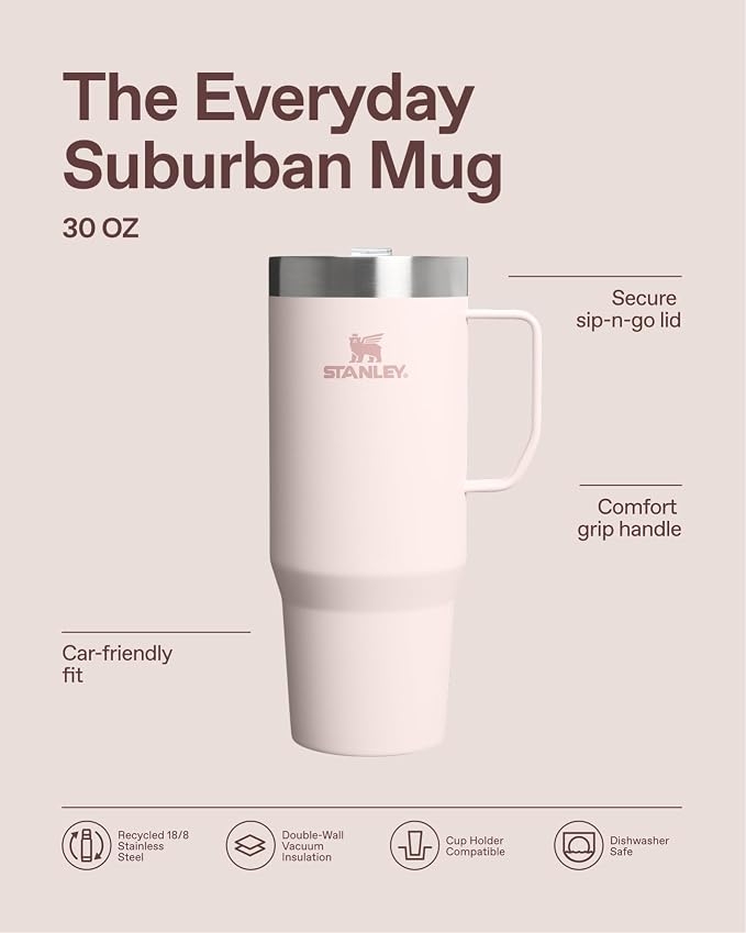 STANLEY The Everyday Suburban Mug | 30 oz | Drink Through Lid | Cup - Image 4