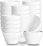 Patelai 18 Pack 8 oz White Ceramic Soup Bowls Soup Cups Porcelain Broth Cups by Patelai
