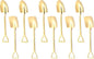 10Pcs Shovel Spoons Stainless Steel Spoon Reusable Dessert Spoons by Ruksifg