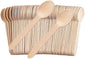 100 Pack Bamboo Spoons Disposable - 6 Inch Biodegradable Cutlery Set for Parties, Weddings & Camping - Heavy Duty, Compostable Birch Wood Utensils (Eco Conscious Alternative to Plastic) of TANGTEA