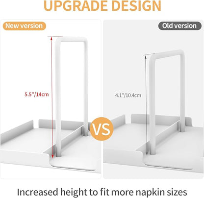 Napkin Holder for Table with Salt and Pepper Shakers Caddy, Standing Paper - Image 2