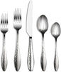 Alata Emma 40-Piece 18/10 Silverware Set, Hammered Flatware Set, Heavy Duty Stainless Steel Cutlery Set, Modern Kitchen Utensils, Dinnerware Sets Service for 8, Mirror Polished & Dishwasher Safe