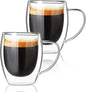 FrutPunch Double walled glass coffee mugs, Glass Coffee Mugs Set Of 2, Glass by FrutPunch