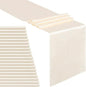 Ivory Table Runners 20 Pack 12x108 inch Silk Satin Smooth Fabric | Satin Table by B-COOL