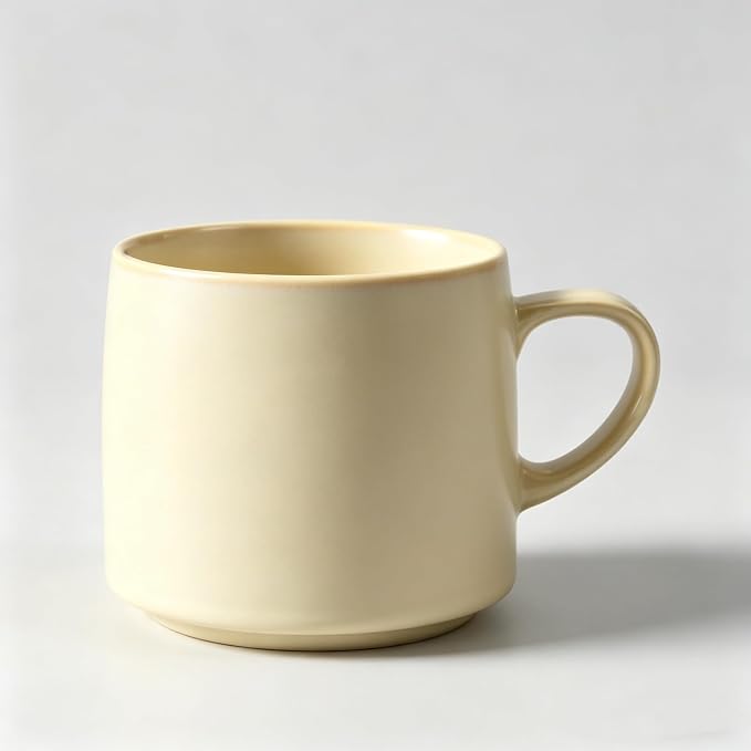 12oz Japanese Style Minimalistic Asian Rustic Reactive Glaze Ceramic Pottery by Unknown