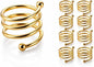 Napkin Ring Set of 8, Metal Serviette Holders by Unknown