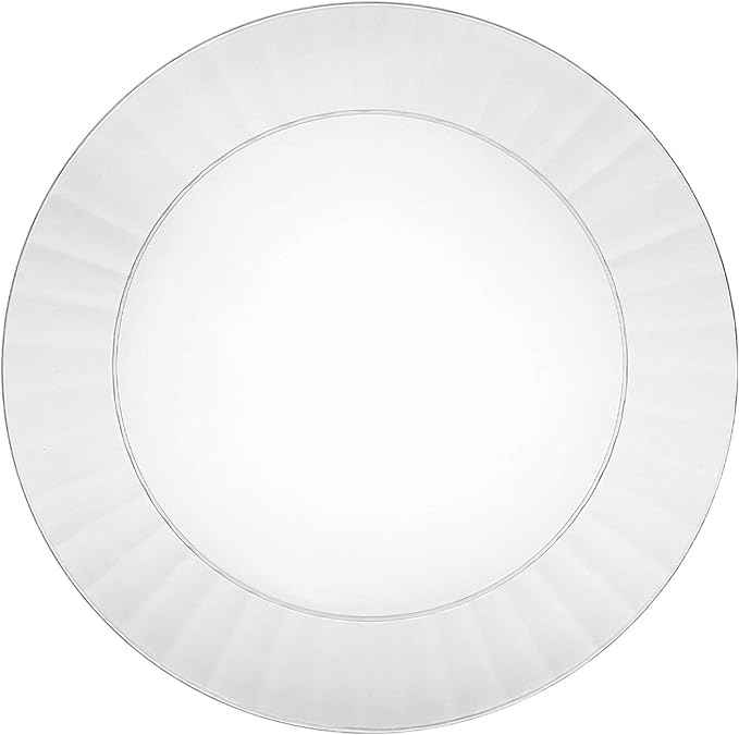 Party Essentials Deluxe Quality Hard Plastic 40 Count Party/Dinner Plates by PartyEssentials