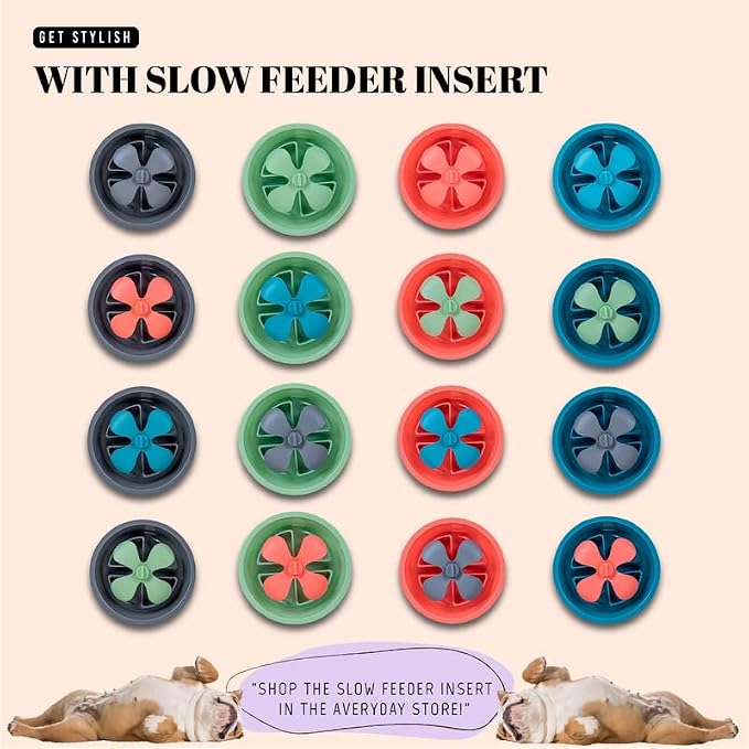 AVERYDAY Slow Feeder Dog Bowls for Large Breeds Fits Raised Feeding Station - Image 9