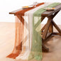Pearl Table Runner Fall Mix&Match Tulle Gauze Sheer Wedding Decor | Terracotta by Socomi