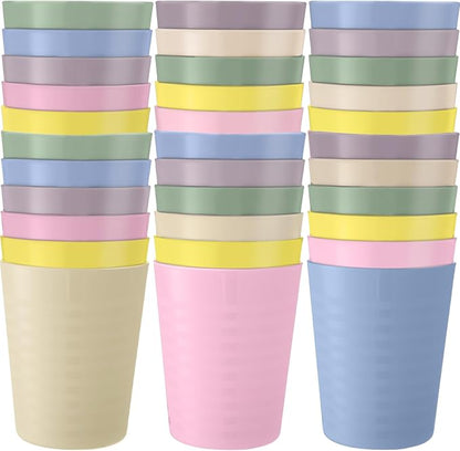 Eccliy 36 Pcs Kids Cups Bulk, 8 oz Plastic Toddler Drinking Cups Unbreakable by Eccliy