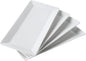 12" Serving Platters Set of 4, White Rectangular Plates, Ceramic Serving Tray, Stackable Large Party Plates for Appetizer, Dessert, Steak, Sushi, Housewarming, Oven Dishwasher Safe