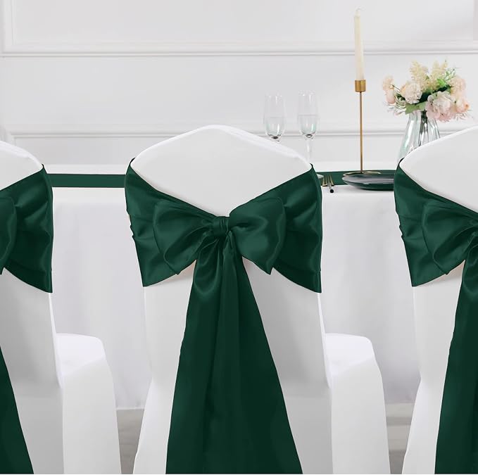 Manyshofu Dark Green Satin Table Runner 12x108 - Image 6